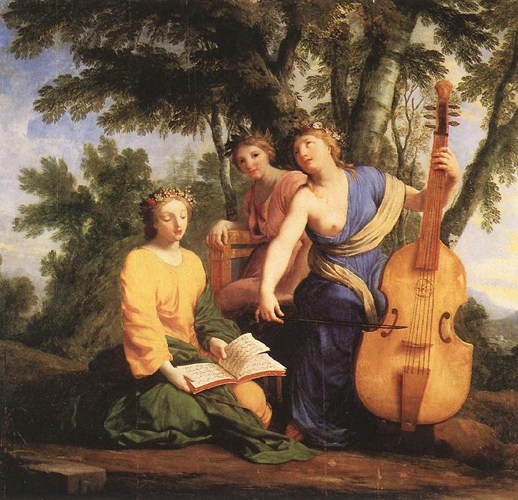 Eustache Le Sueur Melpomene, Erato and Polymnia